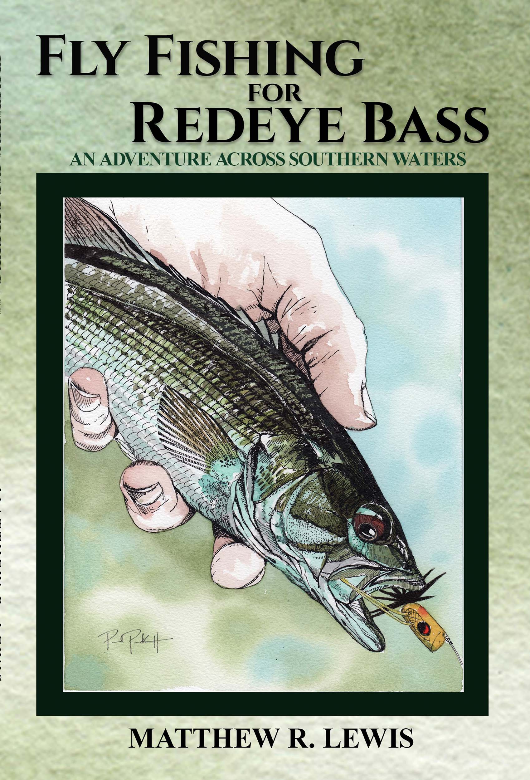 book cover of fly fishing for redeye bass